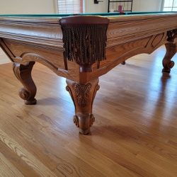 S0L0®8ft Brunswick Claw Leg Pool Table Delivery and Installation Included